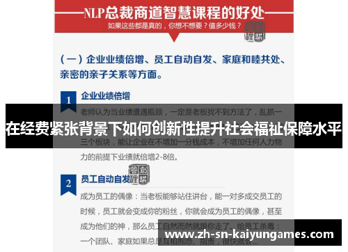 在经费紧张背景下如何创新性提升社会福祉保障水平